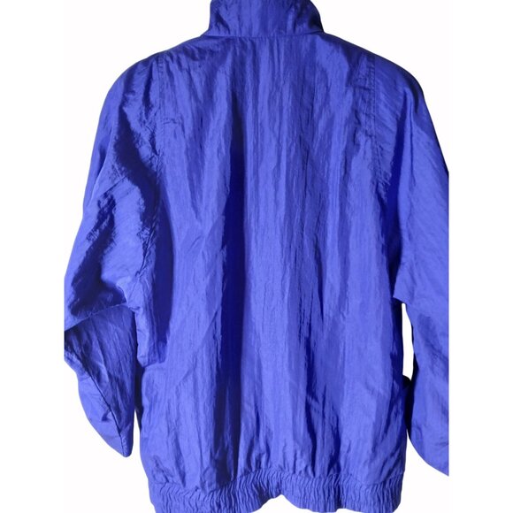 Vintage KRISTEN BLAKE Womens Blue Parachute Windbreaker Size M Jacket 80s Retro - Picture 7 of 15